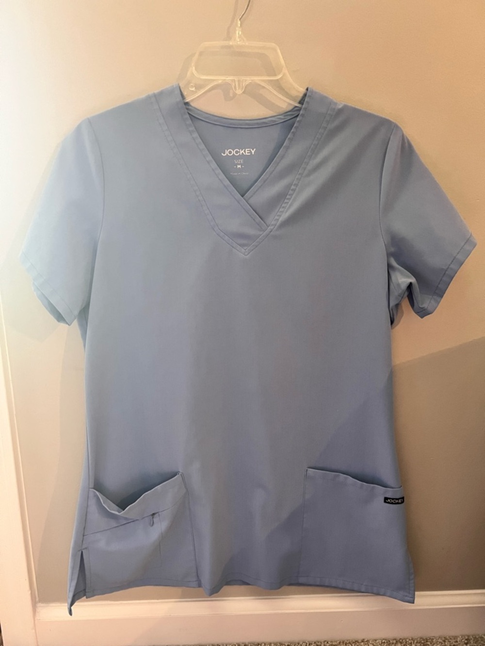 Jockey Light Blue V-Neck Medical Scrub Top